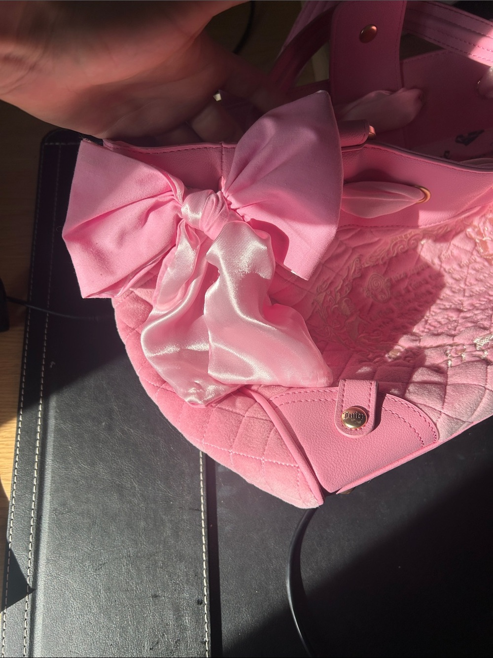 Juicy Couture Pink « cherry blossom » **CUSTOM** with Charm Keychain - Picture 5 of 7